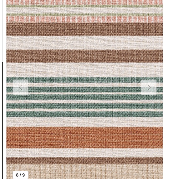 3x5' Tropez Stripe Red Multicolor Flatwoven Cover - Picture 3 of 11